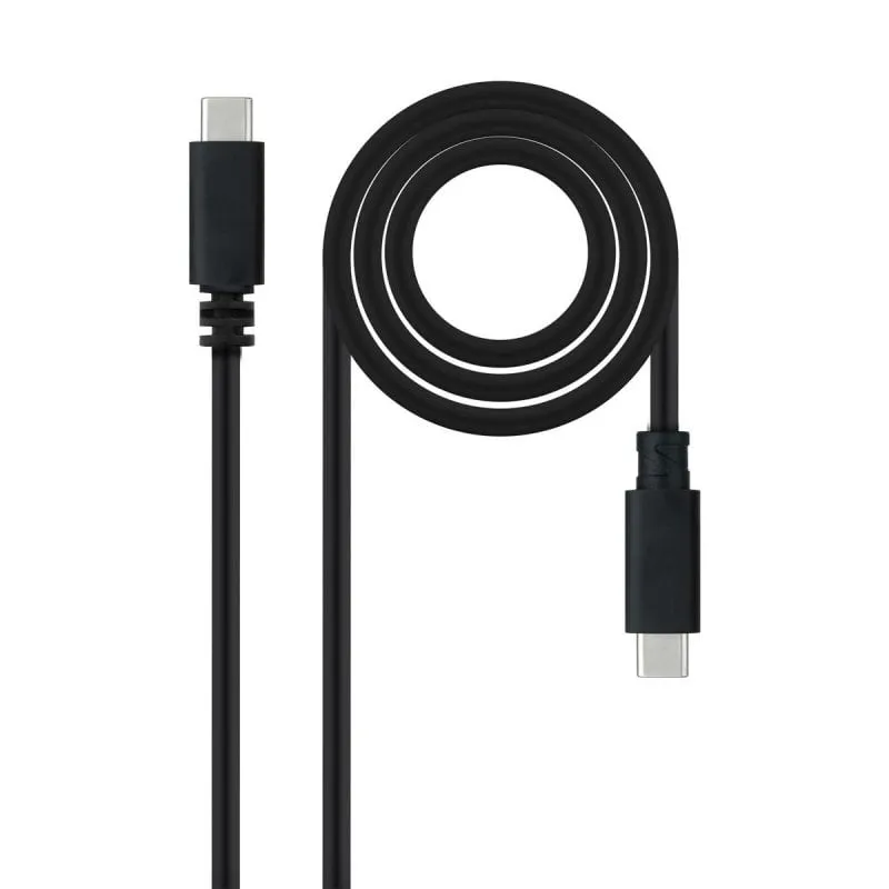 Cavo USB 2.0 Nanocable USB-C/M USB-C/M 3A 1,5 m Nero Cavo USB 2.0 Nanocable USB-C/M USB-C/M 3A 1,5 m Nero