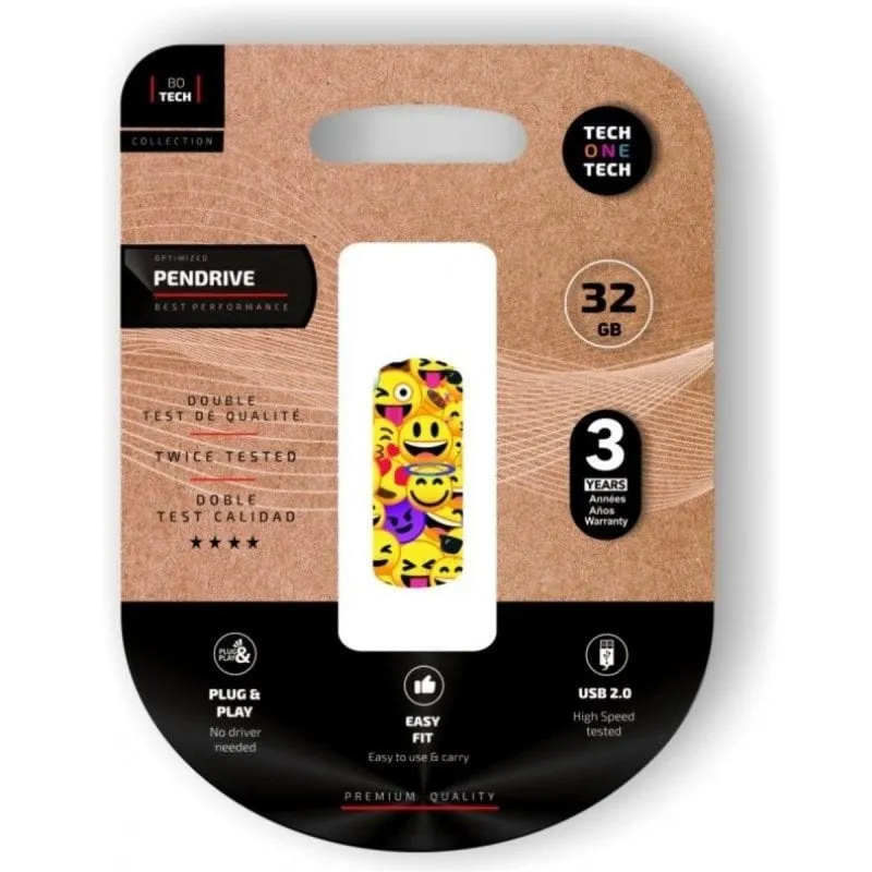 Pendrive Tech One Tech TEC4401-32 32GB USB 2.0 Multicolore