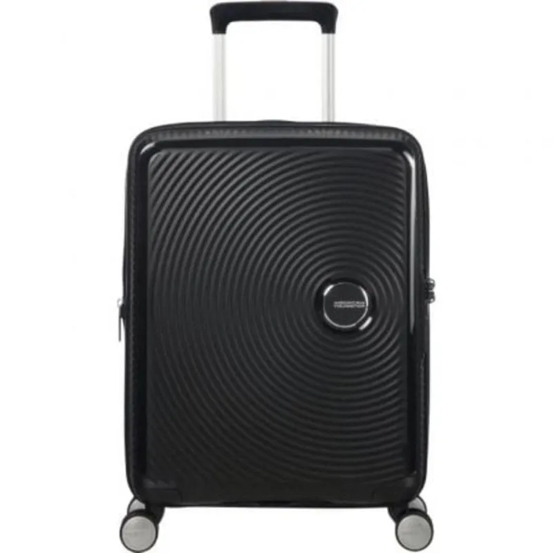 Valigia Cabina American Tourister SoundBox Spinner 55cm Espandibile 4 Ruote Nera