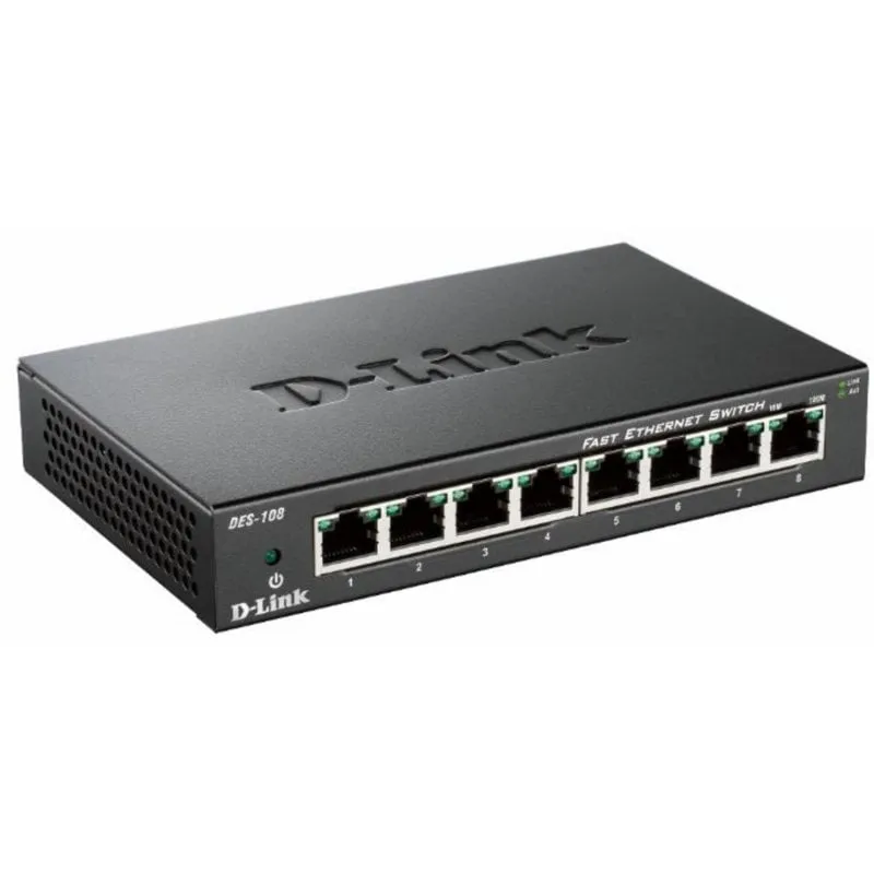 Switch Ethernet D-Link DES-108 8 Porte Full Duplex Switch Ethernet D-Link DES-108 8 Porte Full Duplex