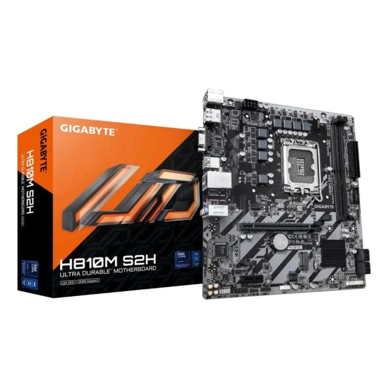 Scheda Madre Gigabyte H810M S2H LGA1851 DDR5 128GB Micro ATX Scheda Madre Gigabyte H810M S2H LGA1851 DDR5 128GB Micro ATX
