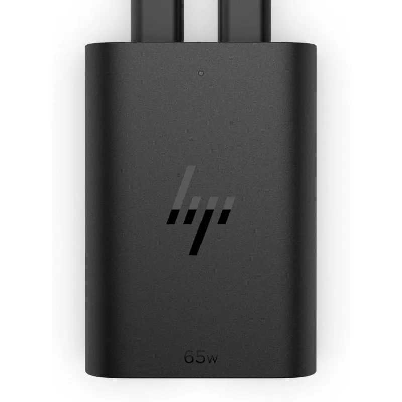Caricatore Portatile HP USB-C GaN 65W Nero Caricatore Portatile HP USB-C GaN 65W Nero