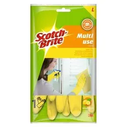 Guanti lavoro domestici multiuso super grip gomma lattice (taglia l (9) ) Giallo 7100144387