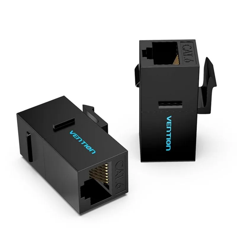 Adattatore Vention RJ45 IPGB0-5 Cat6 UTP Femmina-Femmina Nero 5 Pezzi