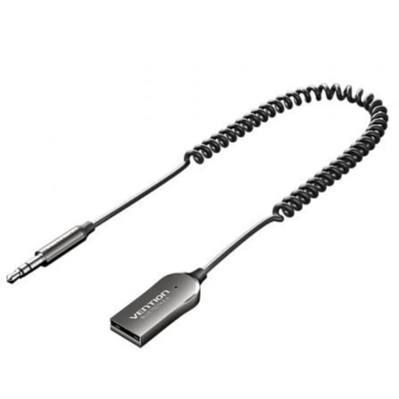Ricevitore Audio Bluetooth 5.4 Vention USB Cavo Spirale Jack 3.5mm