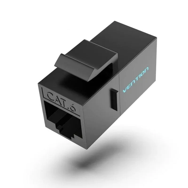 Connettore RJ45 Vention IPGB0 Cat6 UTP Nero ABS Policarbonato Resistente Connettore RJ45 Vention IPGB0 Cat6 UTP Nero ABS Policarbonato Resistente