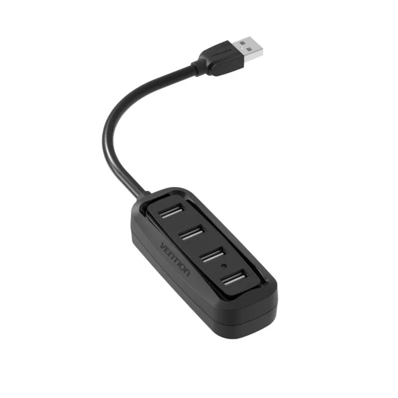 Hub Vention 4 porte USB 2.0 480 Mbps modello VAS-J43-B050 Nero 50cm ABS