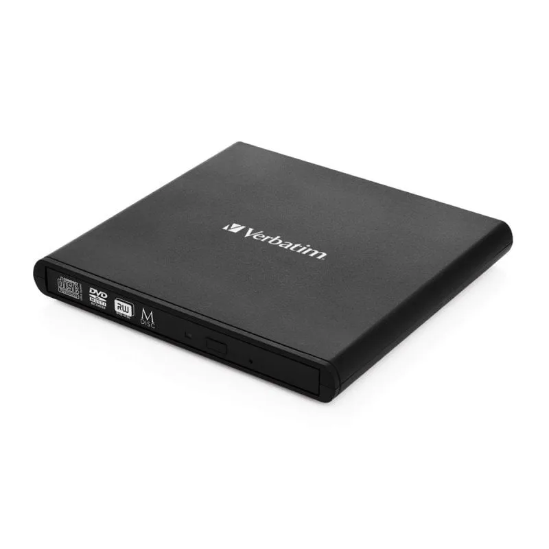 Masterizzatore Esterno Verbatim Slimline CD/DVD Nero USB 2.0 Portatile Masterizzatore Esterno Verbatim Slimline CD/DVD Nero USB 2.0 Portatile