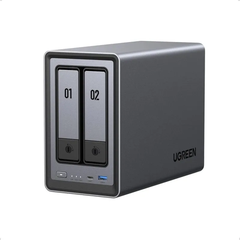 NAS UGREEN NASync DXP2800 Intel N100 8GB DDR5 2-Bay 3.5" Storage Compacto