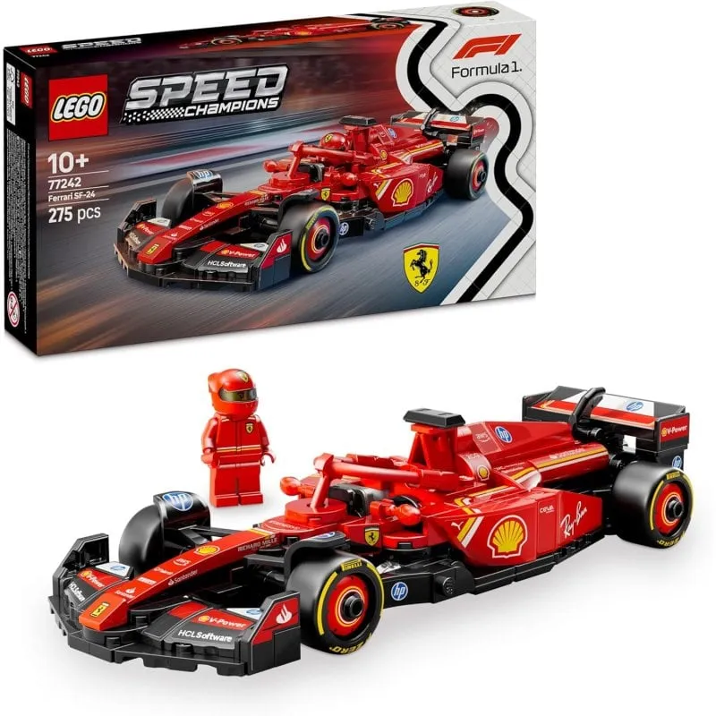 LEGO Speed Champions Ferrari SF-24 275 Pezzi Minifigure Replica Dettagliata
