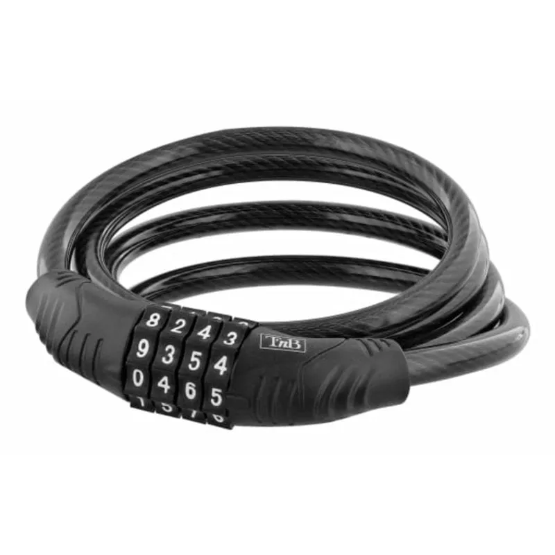 Cavo Antifurto T'nB UMCODELOCK Nero Acciaio 1200 mm Cavo Antifurto T'nB UMCODELOCK Nero Acciaio 1200 mm
