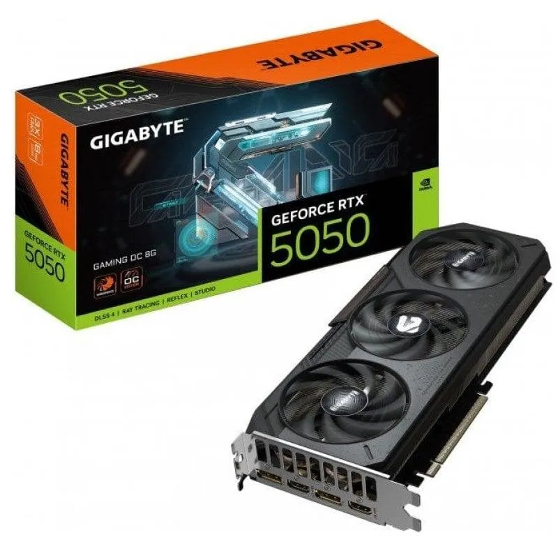 Scheda Grafica Gigabyte GeForce RTX 5050 Gaming OC 8GB GDDR6 Reflex 2 RTX AI DLSS4
