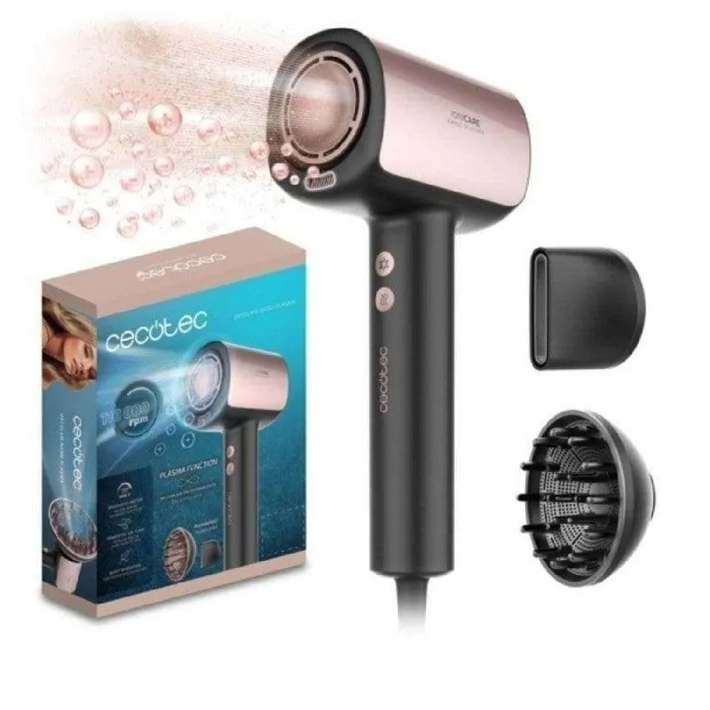 Asciugacapelli Cecotec DryGlam Nano Plasma Brushless 1600W 110000RPM ioni plasma accessori