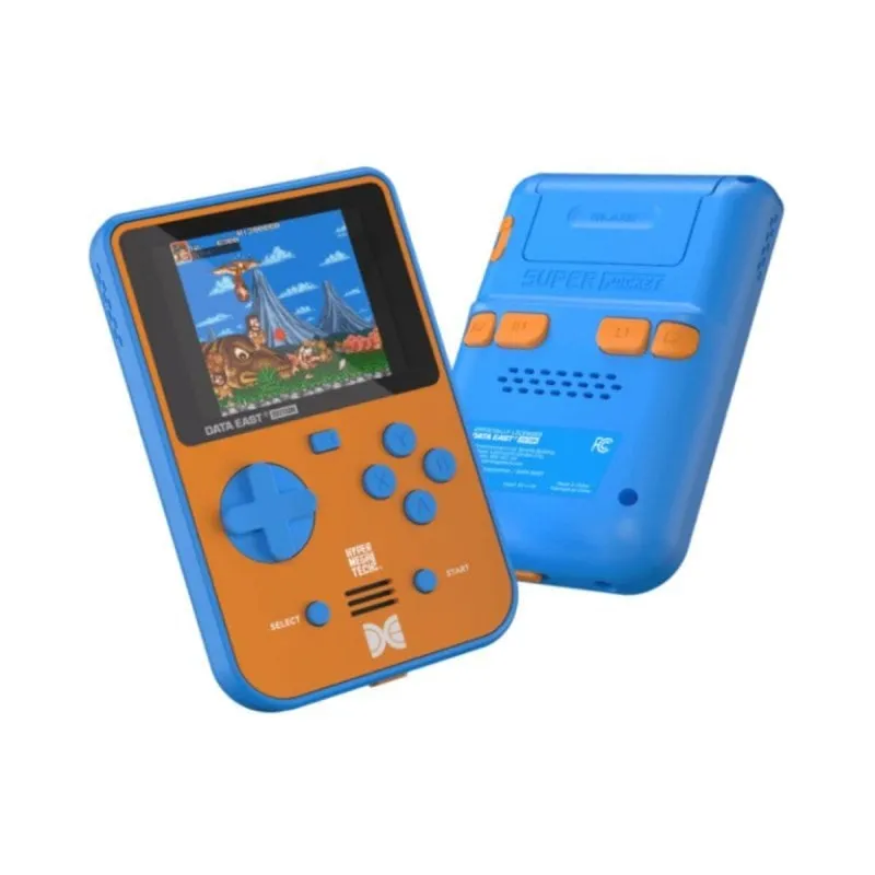 Console Evercade HyperMegaTech! Super Pocket Data East Edition Blu Marrone Digital IPS 7,11 cm