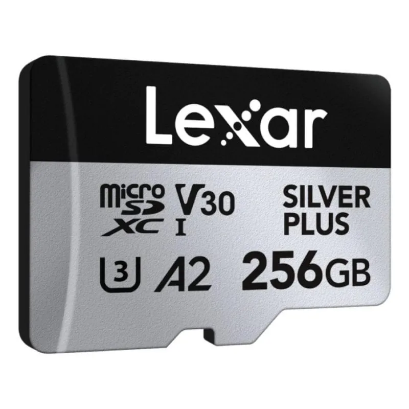 Scheda MicroSD Lexar Professional SILVER PLUS 256 GB UHS-I Class 3 V30 205 MB/s Lexar Professional SILVER PLUS 256 GB UHS-I Class 3 V30 205 MB/s