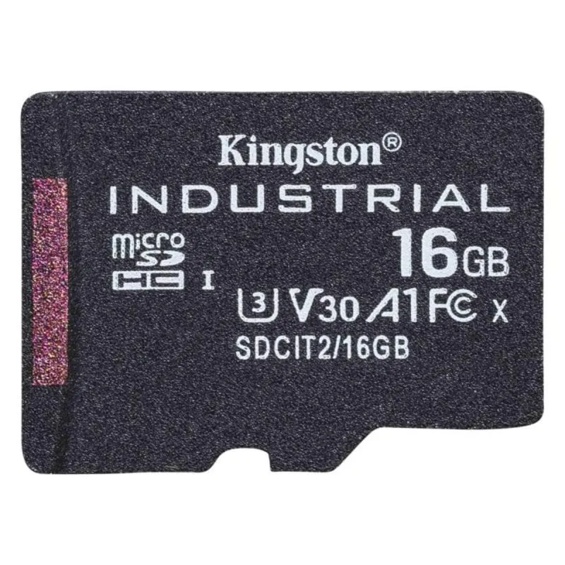MicroSD Kingston Industrial 16GB UHS-I Class 10 V30 A1 Resistente condizioni estreme