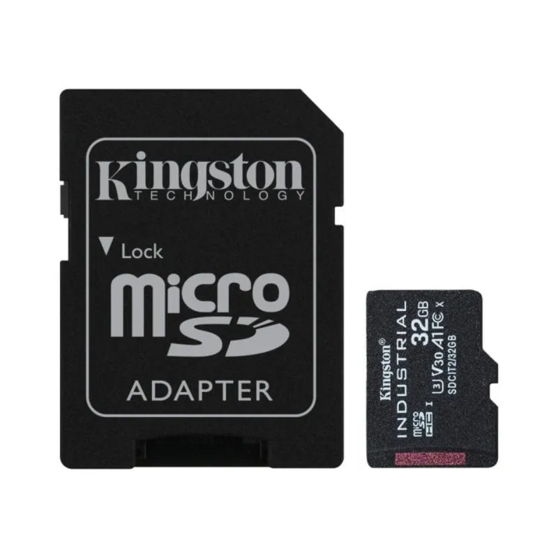 Scheda Industrial microSD Kingston 32GB MiniSDHC Class 10 UHS-I U3 V30 A1