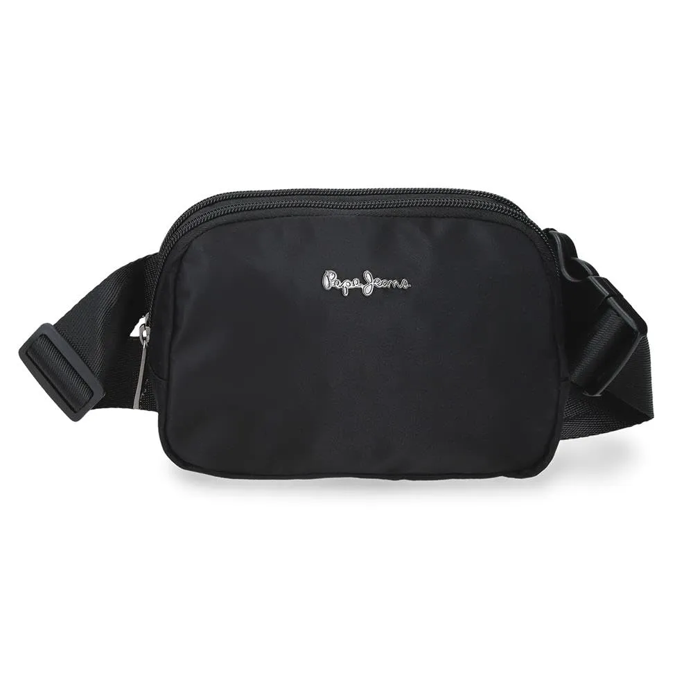 Pepe Jeans Naia Nero Marsupio 19x13x5.5 cm Poliestere e PU di Joumma Bags