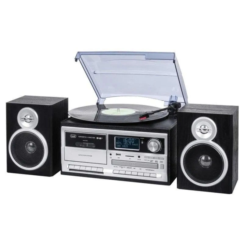 Giradischi Trevi TT 1072 Direct Drive 3 Velocità USB/SD Radio CD Cassette
