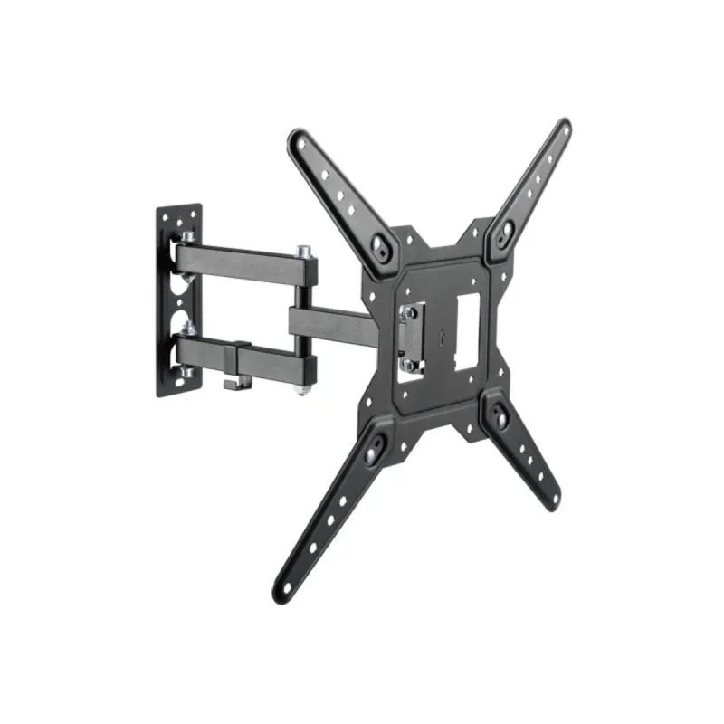 Supporto da Parete TV Equip 650413 23-55 Pollici Movimentazione Completa Nero Acciaio Inox