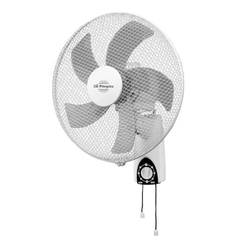 Ventilatore da parete oscillante silenzioso a 5 pale da 45 W e 40 cm con 3 velocità