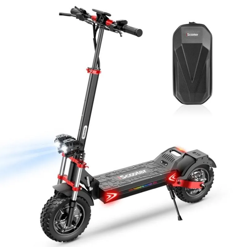 Monopattino elettrico iScooter iX8 2x1200W, autonomia 65 km, sospensioni fuoristrada da 12" IPX4