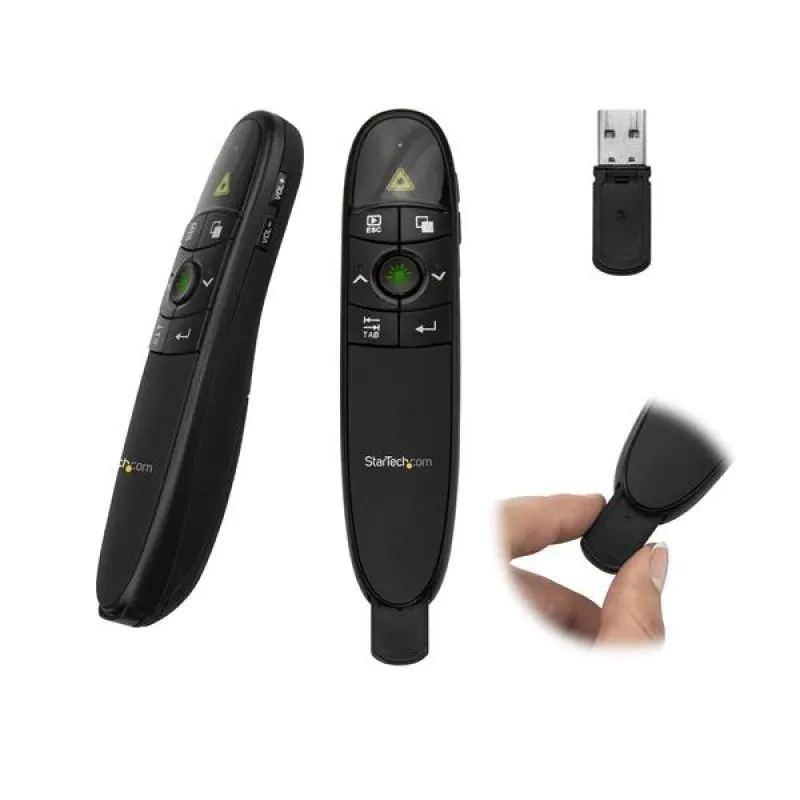 StarTech.com Telecomando wireless per presentazioni con puntatore laser verde - 27 m