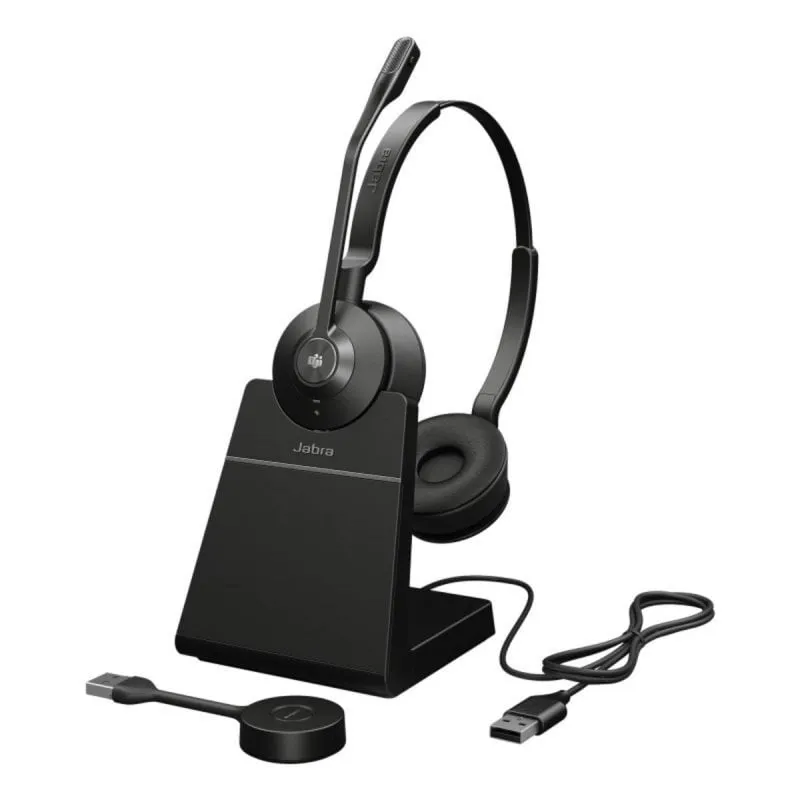 Auricolari Jabra Engage 55 SE Wireless Binaurali Nero 150 m Autonomia 13 h