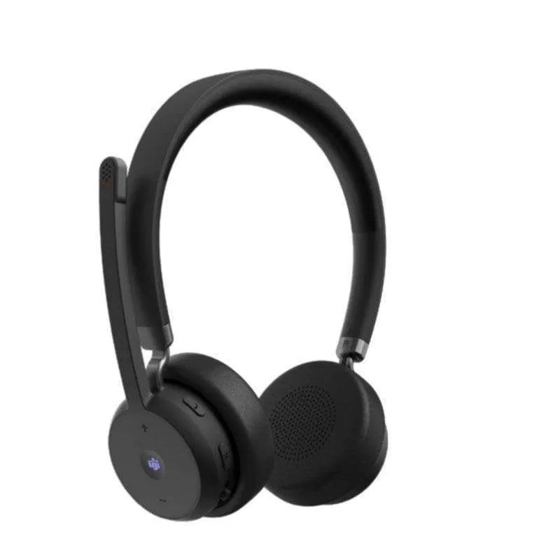 Auricolari Lenovo Wireless VoIP Bluetooth 5.3 Inaltrici Cancel Noise Office Neri