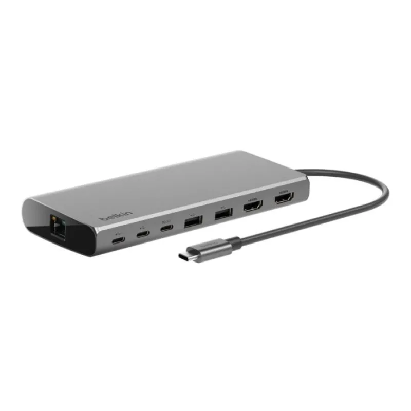 Hub Belkin INC015BTSGY-CZ Alámbrico USB Type-C 100W HDMI 4K Ethernet Hub Belkin INC015BTSGY-CZ Alámbrico USB Type-C 100W HDMI 4K Ethernet