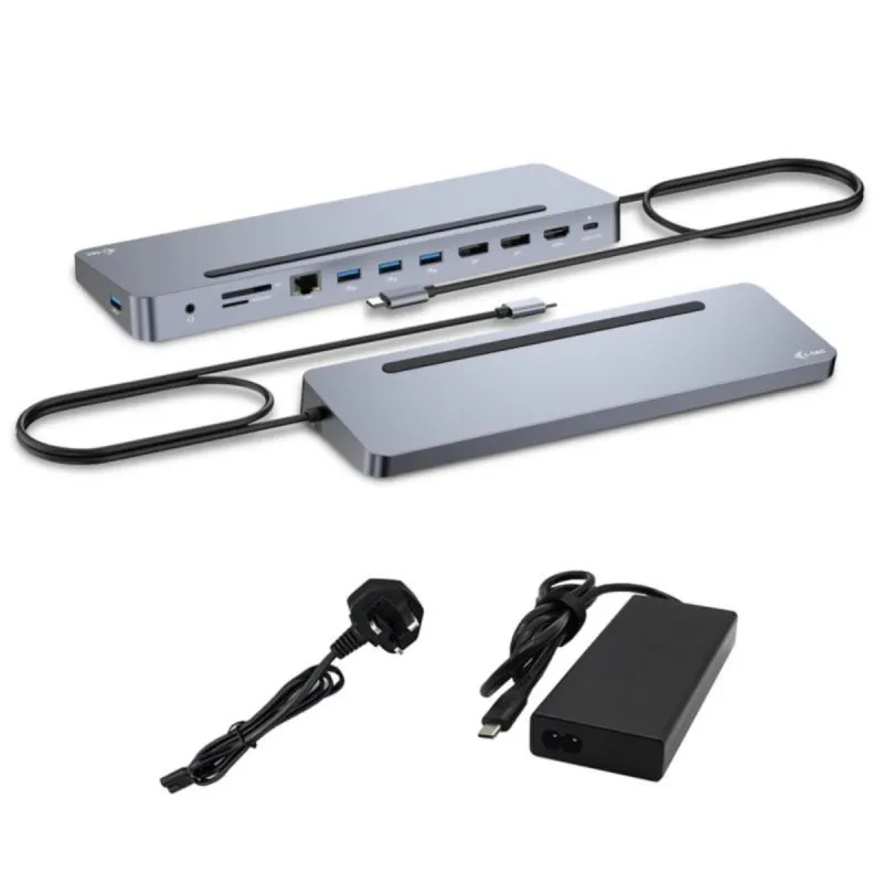 Dock USB-C i-tec Metal Ergonomic 3x 4K 100W Connettività Ethernet RJ-45 Dock USB-C i-tec Metal Ergonomic 3x 4K 100W Connettività Ethernet RJ-45