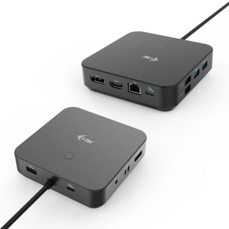 Stazione di Docking USB-C i-tec HDMI Dual DP con Power Delivery 100 W Nero