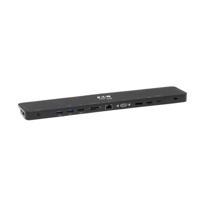 Stazione di Connessione USB C Tripp Lite U442-DOCK7D-B 14 Porte, 4K HDMI e DP, VGA, GbE, Ricarica PD 100W