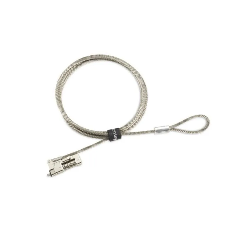 Cavo di Sicurezza Kensington Slim NanoSaver 2.0 EQ 1,8 m Acciaio Inossidabile e Zinco Argento