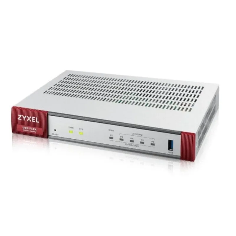 Firewall Zyxel USGFLEX50HP-EU0102F 0,35 Gbit/s 15 Utenti 10 Tunnel VPN Firewall Zyxel USGFLEX50HP-EU0102F 0,35 Gbit/s 15 Utenti 10 Tunnel VPN