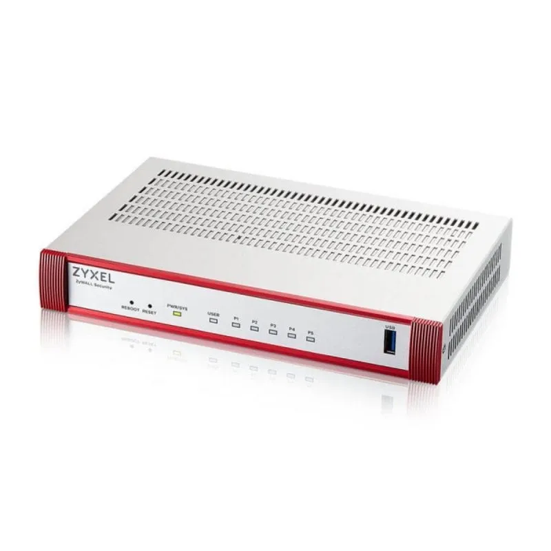 Firewall Zyxel USGFLEX50H-EU0101F 2000 Mpps 1000 Mbit/s 32,42 BTU/h Alámbrico USB 3.2 Gen 1 RJ-45