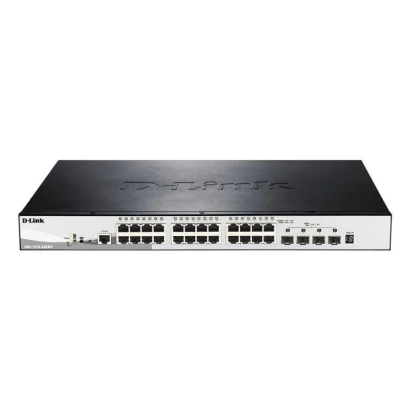 Switch Gestito D-Link DGS-1510-28XMP 24 Porte Gigabit PoE+ 4 SFP+ Apilabile L2/L3
