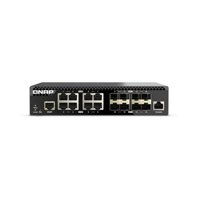 Switch Gestito QNAP QSW-M3216R-8S8T L2/L3 8 Porte 10G SFP+ RJ-45 Montaggio Rack 1U