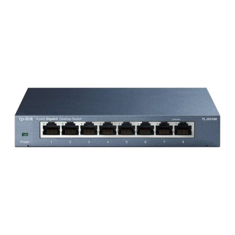 Switch Non Gestito TP-Link TL-SG108 8 Porte Gigabit Ethernet Full Duplex Switch Non Gestito TP-Link TL-SG108 8 Porte Gigabit Ethernet Full Duplex