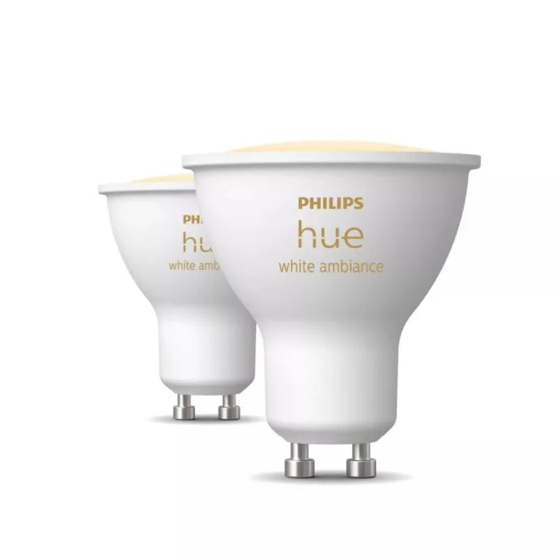 Bombilla inteligente Philips Hue White ambiance GU10 Bluetooth/Zigbee Blanco Reflector 2 pezzi