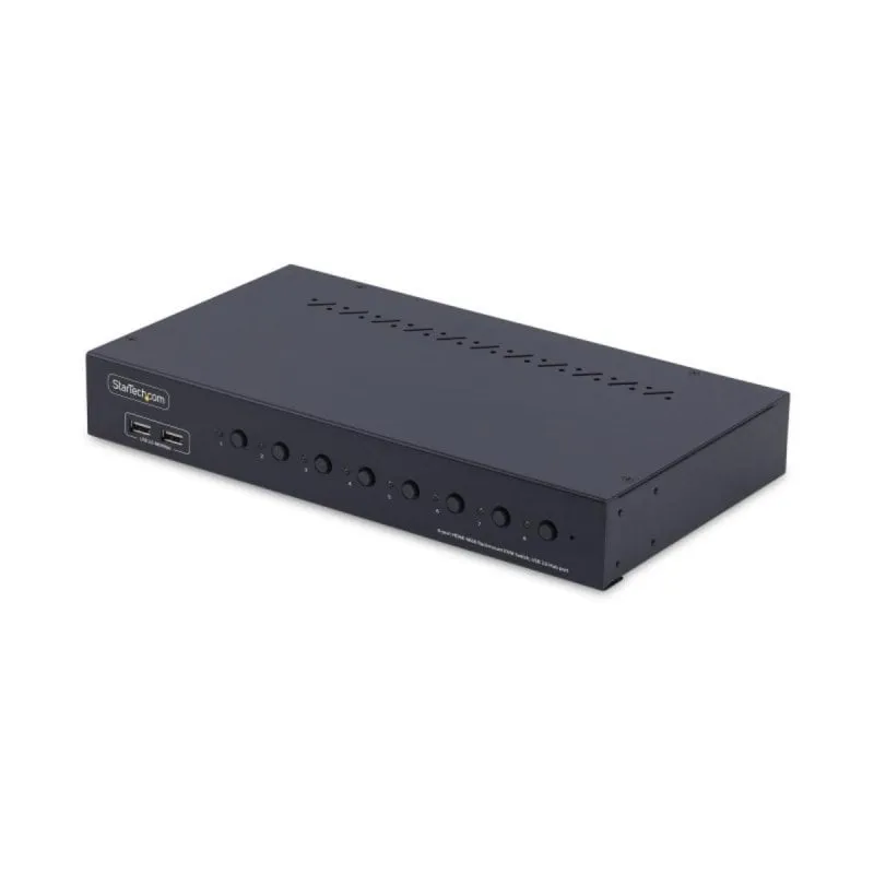 Switch KVM StarTech.com 8 Porte HDMI 4K 60Hz con Hub USB 4 Porte Montaggio Rack 1U Switch KVM StarTech.com 8 Porte HDMI 4K 60Hz con Hub USB 4 Porte Montaggio Rack 1U