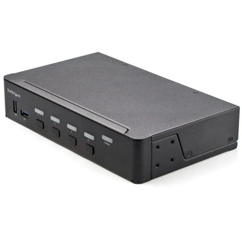 Conmutador KVM StarTech 4 Puertos USB 3.0 HDMI 2.0 4K 60Hz Audio Digitale e Analogico