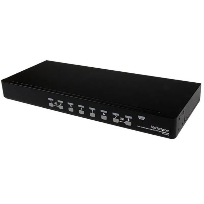 Conmutatore KVM 8 Porte USB PS/2 StarTech SV831DUSBGB Rack 1U Nero