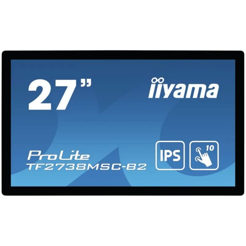 Monitor iiyama ProLite TF2738MSC-B2 27" 1920x1080 Full HD Touch Multi-Touch 10 Punti Nero