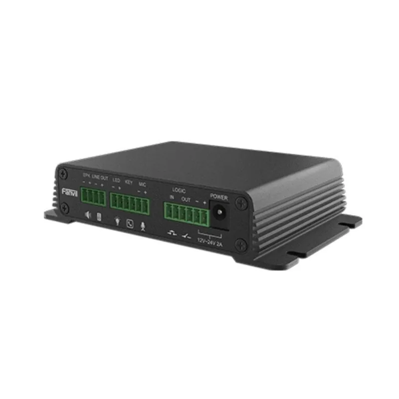 Telefono IP Fanvil PA2S Nero Alluminio Montaggio Sobremesa/Parete PoE SIP VPN