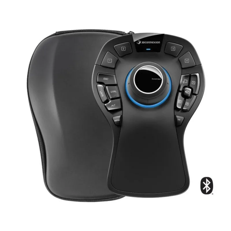SpaceMouse Pro Wireless 3Dconnexion Bluetooth 6DoF Tastiere Programmabili Nero Blu SpaceMouse Pro Wireless 3Dconnexion Bluetooth 6DoF Tastiere Programmabili Nero Blu