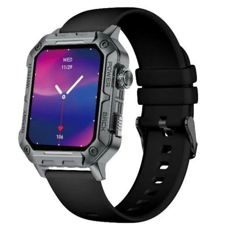 Nilox NXSWTRAILWATCH Bluetooth 1,91" Acciaio Inossidabile Nero M SpO2 Pulsometro Monitor Sonno
