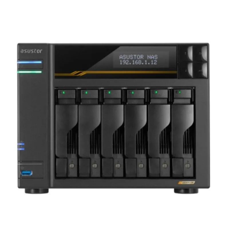 NAS Asustor LOCKERSTOR 6 Gen3 AS6806T 16 GB DDR5 AMD Ryzen V3C14 NAS