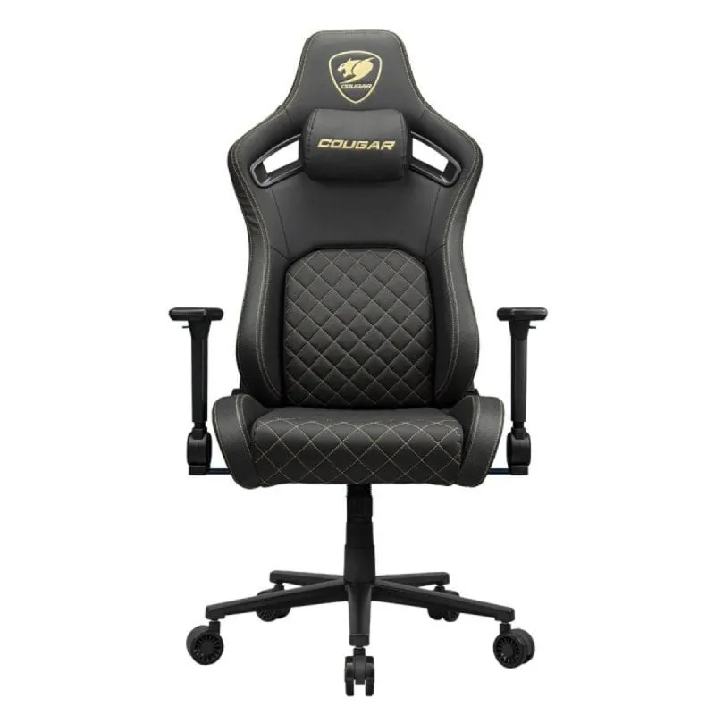 Sedia Gaming COUGAR CGR-DFL-GLB 120kg Nero Oro Metallico Sedia Gaming COUGAR CGR-DFL-GLB 120kg Nero Oro Metallico