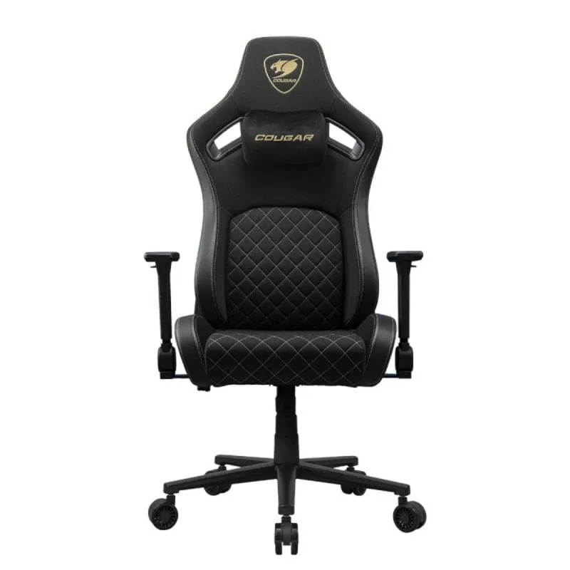 Sedia Gaming COUGAR CGR-DFF-GLB Nero Oro Tela Metallica 120 kg Sedia